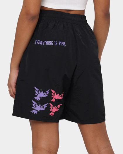 Loiter Trippy Walk Shorts Black