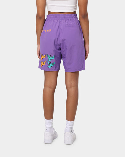 Loiter Trippy Walk Shorts Purple