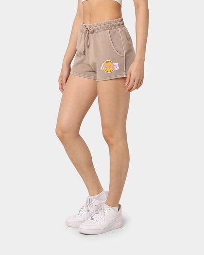 Mitchell & Ness Women's Los Angeles Lakers Courtney Shorts Mushroom