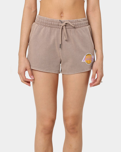 Mitchell & Ness Women's Los Angeles Lakers Courtney Shorts Mushroom