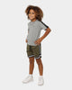 EN ES Kid's Mini Basketball Shorts Army Green