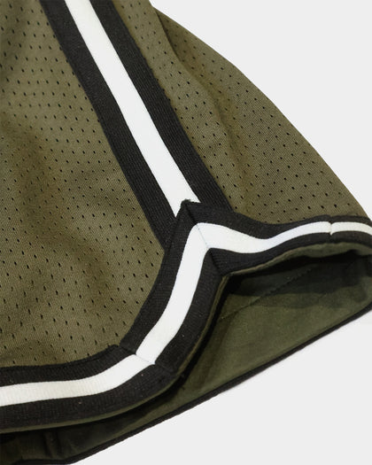 EN ES Kid's Mini Basketball Shorts Army Green