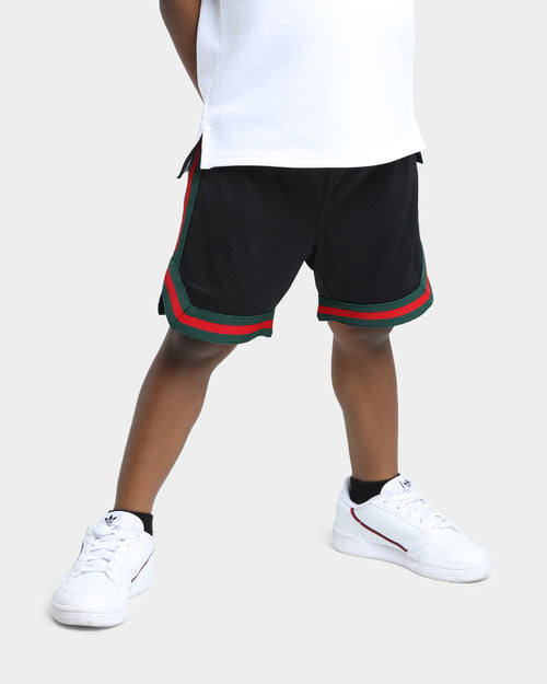 Kid's EN ES Mini Basketball Short Black/Green
