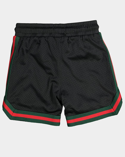 Kid's EN ES Mini Basketball Short Black/Green