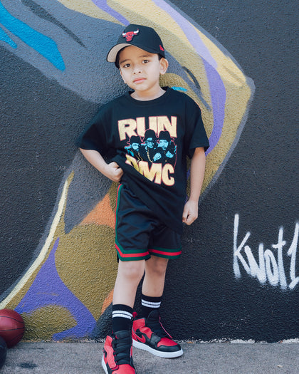 Kid's EN ES Mini Basketball Short Black/Green