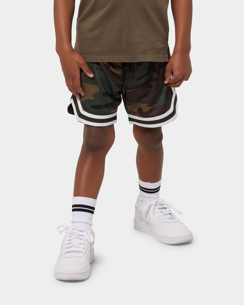 EN ES Kid's Mini Basketball Short Camo