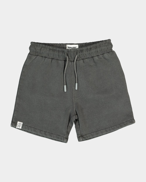 EN ES Kid's Miles Apart Fleece Short Black Wash