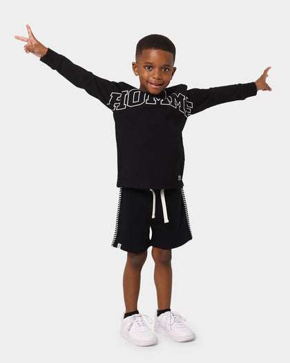 EN ES Kid's All Class Fleece Shorts Black
