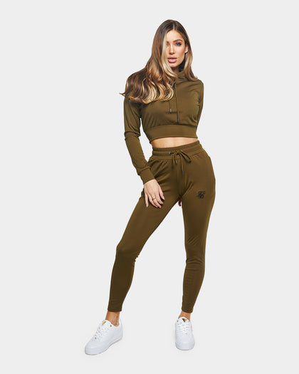 Sik Silk Women's Zonal Track Pants Khaki