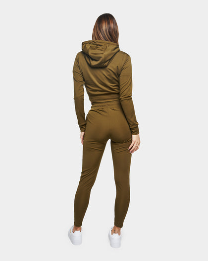 Sik Silk Women's Zonal Track Pants Khaki