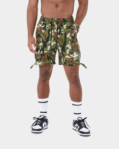 Carre Utilitaire Cargo Short Woodland Camo