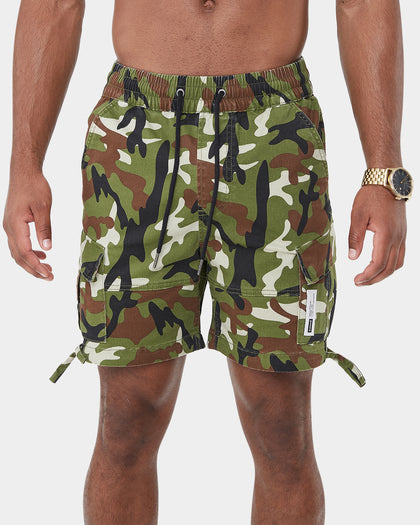 Carre Utilitaire Cargo Short Woodland Camo