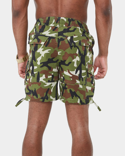 Carre Utilitaire Cargo Short Woodland Camo