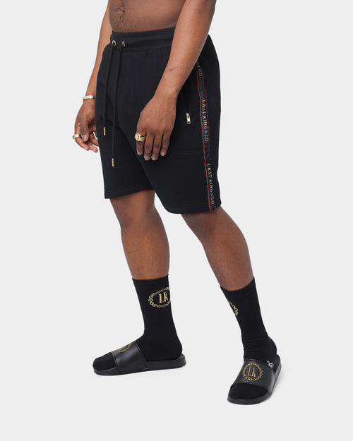 Last Kings Notoriety Tape Sweat Shorts Black