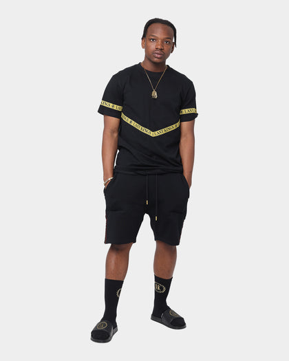 Last Kings Notoriety Tape Sweat Shorts Black