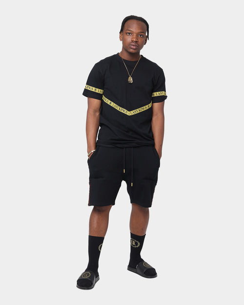 Last Kings Notoriety Tape Sweat Shorts Black
