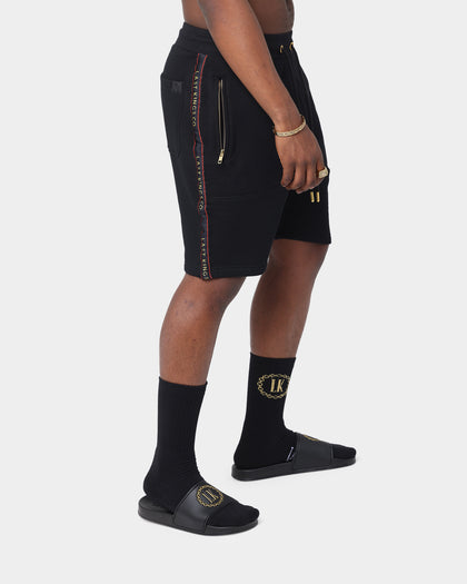 Last Kings Notoriety Tape Sweat Shorts Black