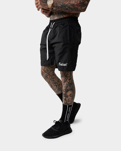 Saint Morta Numeraire Nylon Walk Short Black