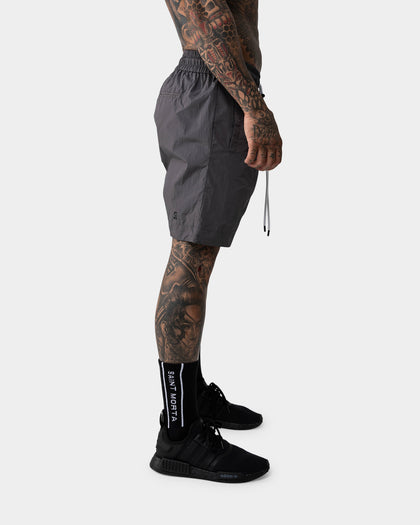 Saint Morta Numeraire Nylon Walk Short Dark Grey