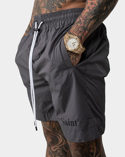 Saint Morta Numeraire Nylon Walk Short Dark Grey