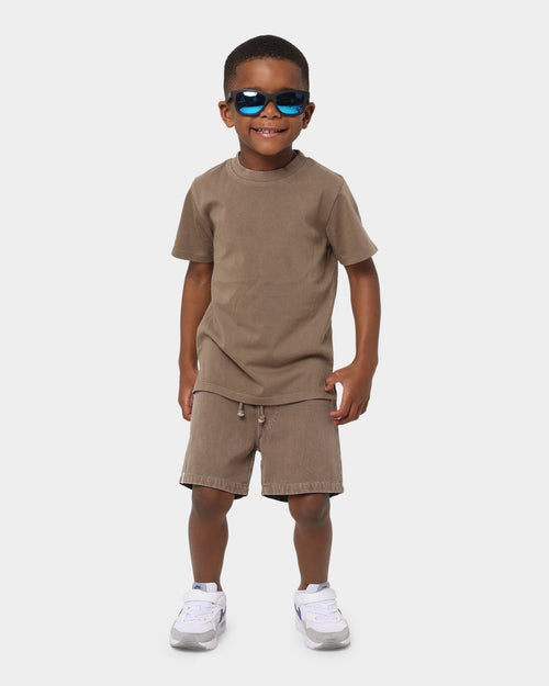 EN ES Kid's Havanna Beach Short Washed Brown