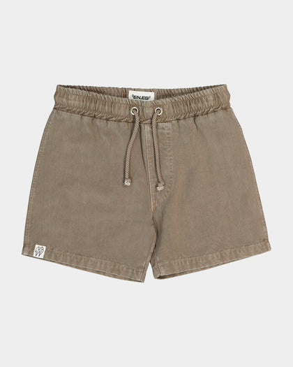 EN ES Kid's Havanna Beach Short Washed Brown
