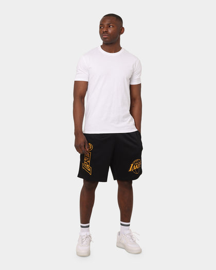 Mitchell & Ness Los Angeles Lakers Big Wordmark Mesh Shorts Black