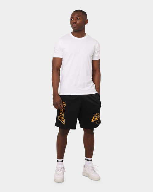 Mitchell & Ness Los Angeles Lakers Big Wordmark Mesh Shorts Black