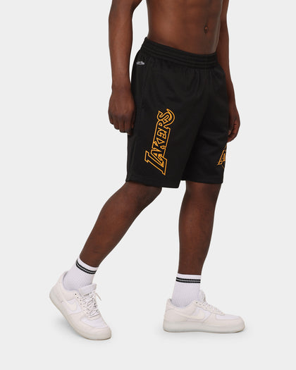 Mitchell & Ness Los Angeles Lakers Big Wordmark Mesh Shorts Black