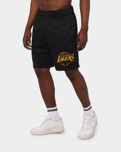 Mitchell & Ness Los Angeles Lakers Big Wordmark Mesh Shorts Black