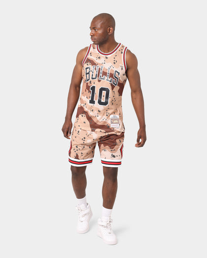 Mitchell & Ness Chicago Bulls Camo Ref Swingman Shorts Sand Camo