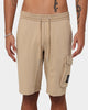 Calvin Klein Monogram Badge Shorts Travertine