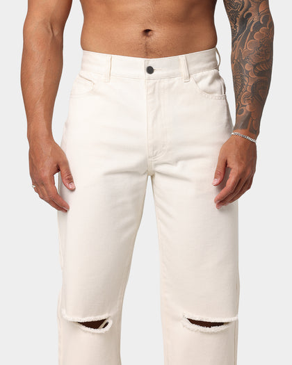 EN ES Ryder Straight Leg Jeans Off White