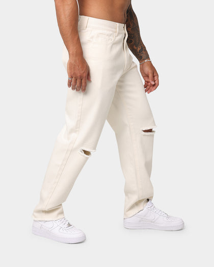 EN ES Ryder Straight Leg Jeans Off White