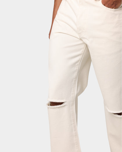 EN ES Ryder Straight Leg Jeans Off White
