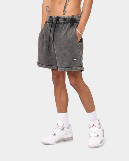 WNDRR Hoxton Tech Track Shorts Washed Black