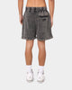 WNDRR Hoxton Tech Track Shorts Washed Black