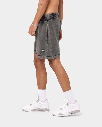 WNDRR Hoxton Tech Track Shorts Washed Black