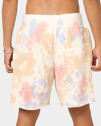 Champion Lightweight Fleece Sun Washed Shorts Pink Beige