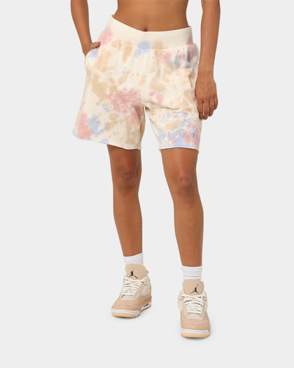 Champion Lightweight Fleece Sun Washed Shorts Pink Beige