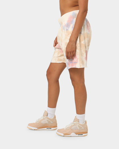Champion Lightweight Fleece Sun Washed Shorts Pink Beige