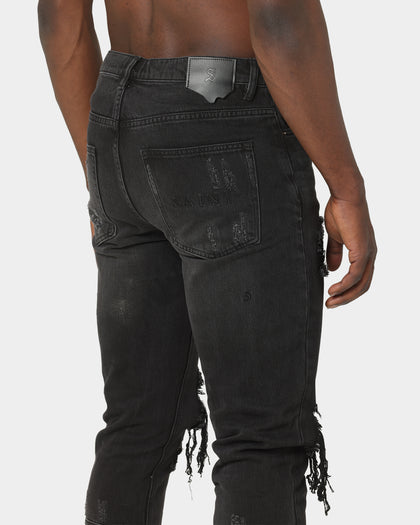 Saint Morta Destroyer Distressed Jeans Vintage Black