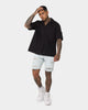 Saint Morta Destroyer Distressed Shorts Ice Blue