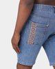 Last Kings King Denim Shorts Blue