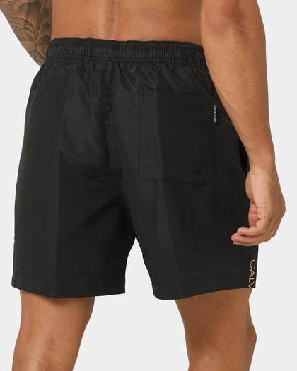 Calvin Klein Core Festive Medium Drawstring Swim Shorts Black