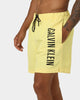 Calvin Klein Intense Power Medium Drawstring Swim Shorts April Yellow