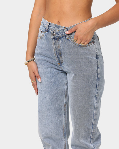 XXIII Women's Bay Asymmetric Jean Light Blue