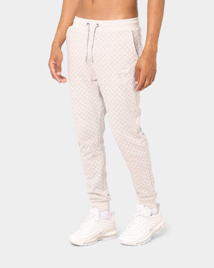 Sik Silk Messi x SikSilk Monogram Cuff Track Pants Grey