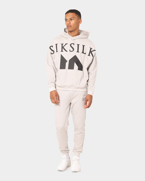 Sik Silk Messi x SikSilk Monogram Cuff Track Pants Grey