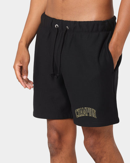 Champion Reverse Weave Varsity Shorts Black